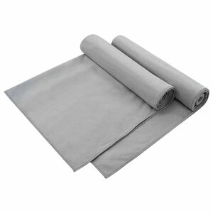 vidaXL Zunanje brisače za stole 2 pcs Temno siva 130 x 60 cm