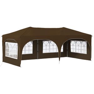vidaXL Zložljivi &scaron;otor za zabave 575 x 288 x 245 cm Taupe