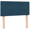 vidaXL Box spring postelja z vzmetnico temno modra 90x210 cm žamet