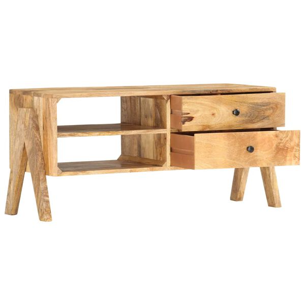 vidaXL TV omarica 97x35x47 cm trden mangov les