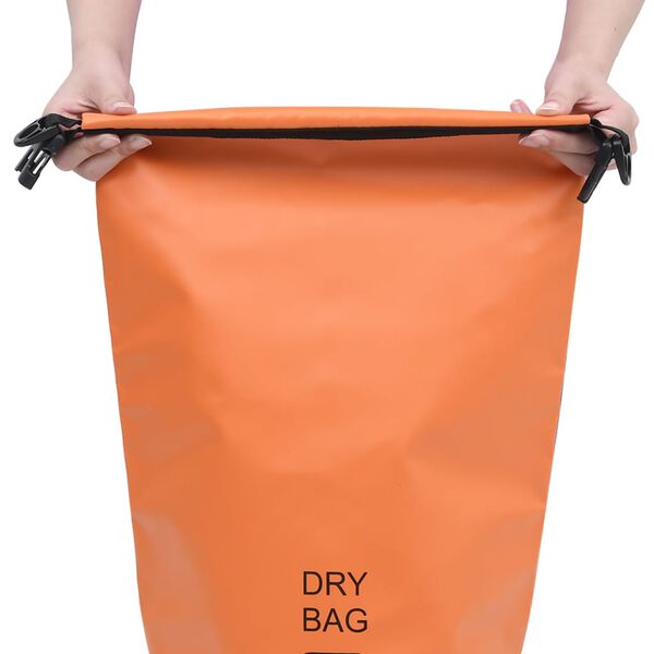 vidaXL Torba Dry Bag oranžna 10 L PVC