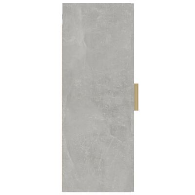vidaXL Viseča stenska omarica betonsko siva 34,5x34x90 cm