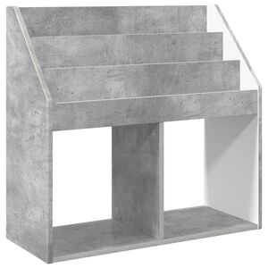 vidaXL Otro&scaron;ka knjižnica Betonsko siva 72,5 x 29,5 x 69 cm