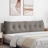 vidaXL Poglavni vzglavnik Taupe 180 x 24 x 50 cm blago