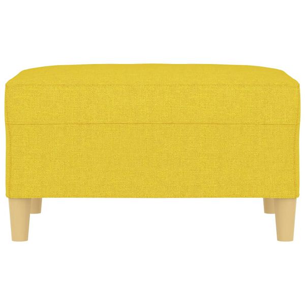 vidaXL Stolček za noge svetlo rumen 70x55x41 cm blago