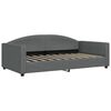 vidaXL Raztegljiva postelja temno siva 100x190 cm blago