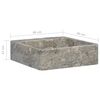 vidaXL Umivalnik siv 40x40x12 cm marmor