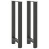 vidaXL Noge za barsko mizo antracitne barve 2 kosa 40 x (100-101) cm jeklo