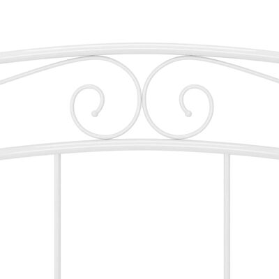 vidaXL Posteljni okvir bel kovinski 180x200 cm