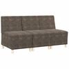 vidaXL Modularna sofa enota brez naslonov 3 kos Temno siva