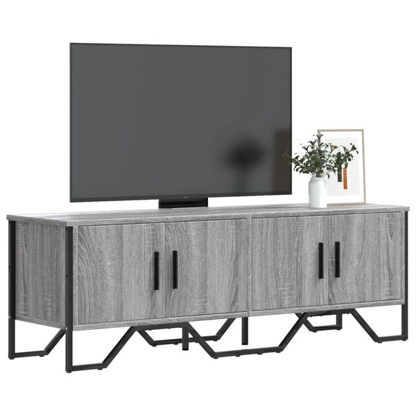 vidaXL TV omarica siva sonoma 122x34x41 cm inženirski les