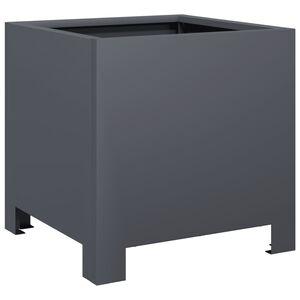 vidaXL Vrtno korito antracit 30x30x30 cm jeklo