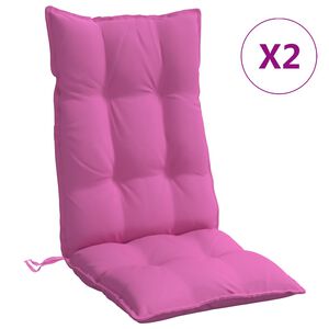 vidaXL Blazine za stole 2 kosa roza oxford tkanina