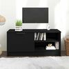 vidaXL TV omarica črna 80x35x36,5 cm konstruiran les