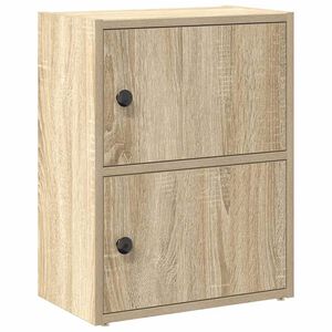 vidaXL Knjižna omara sonoma hrast 40x24x52 cm inženirski les
