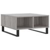 vidaXL Klubska mizica siva sonoma 60x60x30 cm inženirski les