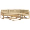 vidaXL Zunanja garnitura za sedenje 5 pcs Bela in bež 79 x 79 x 37 cm