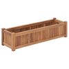 vidaXL Visoka greda 100x30x25 cm trdna tikovina