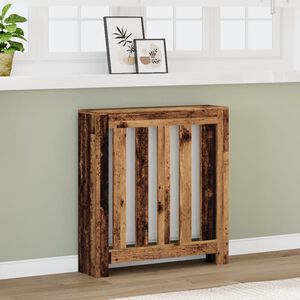 vidaXL Pokrov za radiator starinski les 78x20x82 cm inženirski les