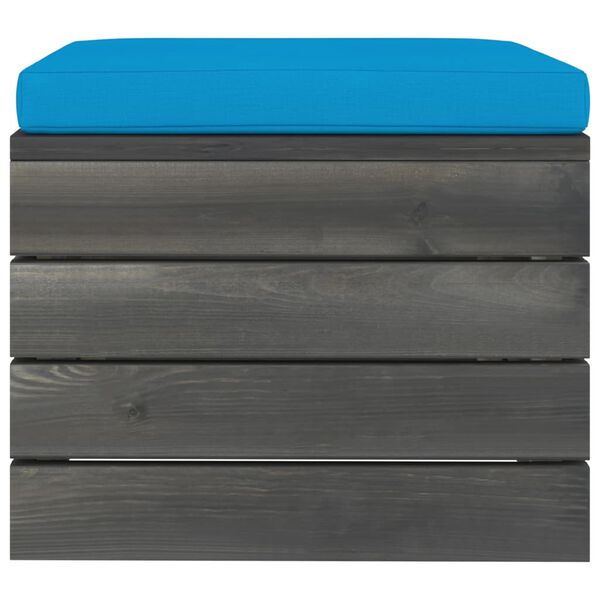 vidaXL Vrtna garnitura iz palet 9-delna z blazinami trdna borovina