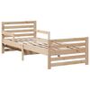 vidaXL Konstrukcija postelje Rjava 80 x 200 cm Masivno borovo les