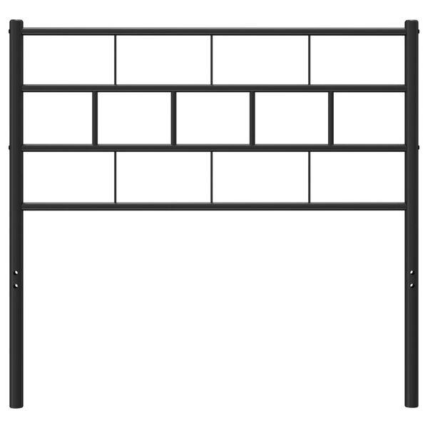 vidaXL Kovinsko nadomestno vzglavje črno 90 cm