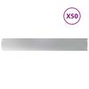vidaXL Travnate obrobe 50 kosov 15x103 cm Pocinkano jeklo