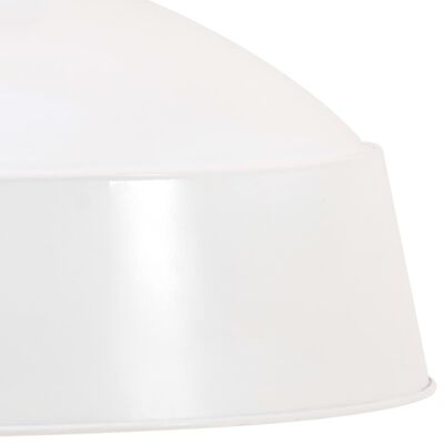 vidaXL Industrijska viseča svetilka 58 cm bela E27