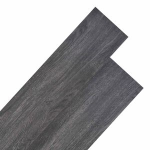 vidaXL Deske za talne obloge Črna in bela 5,26 m&sup2; 18 kos PVC