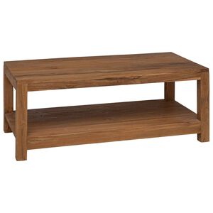 vidaXL Klubska miza Naravna 100 x 50 x 40 cm Trden tikov les