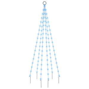 vidaXL Novoletna jelka iz 108 modrih LED lučk 180 cm