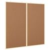 vidaXL Bilten tabla 100 x 100 x 1,4 cm Trdna borovina Rjava Zložljivo