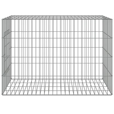 vidaXL Ograda za zajce 78x54x54 cm pocinkano železo
