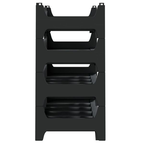 vidaXL Vinsko stojalo za 24 steklenic PP zložljivo