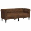 vidaXL Chesterfield sedežna garnitura Rjava 182,5 x 74,5 x 74,5 cm