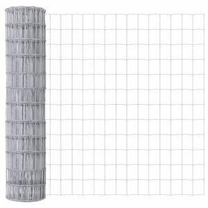 vidaXL Evropska ograja srebrna 1.4 x 10 m