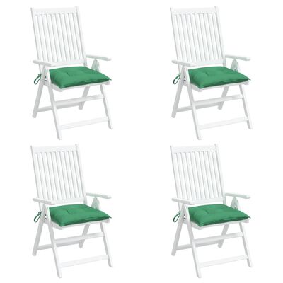 vidaXL Blazine za stole 4 kosi zelene 50x50x7 cm oxford tkanina