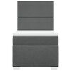 vidaXL Box spring postelja z vzmetnico temno siva 90x190 cm blago