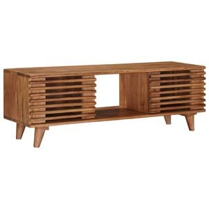vidaXL TV omarica s shranjevanjem z vrati Naravna 105 x 30 x 35 cm