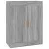 vidaXL Stenska omarica siva sonoma 69,5x32,5x90 cm inženirski les