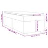 vidaXL Box spring postelja z vzmetnico temno rjava 80x200 cm blago