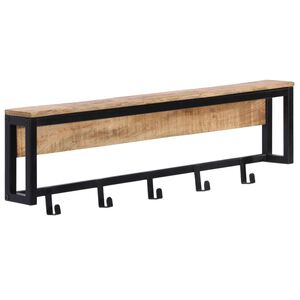 vidaXL Stojalo za pla&scaron;če 87x10x27 cm robusten mangov les
