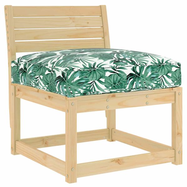 vidaXL Blazina za sedež palete Cvetlični Vzorec listov 80 x 80 x 12 cm