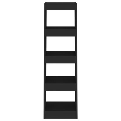 vidaXL Knjižna omara/pregrada črna 40x30x135 cm