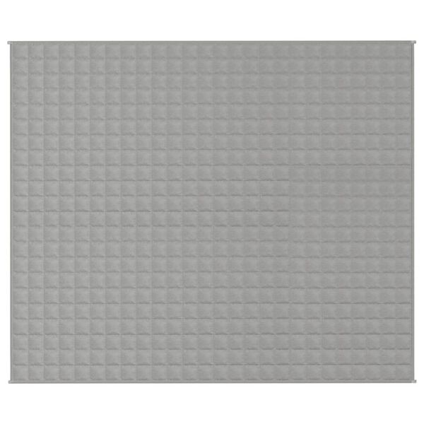 vidaXL Obtežena odeja siva 220x260 cm 11 kg blago