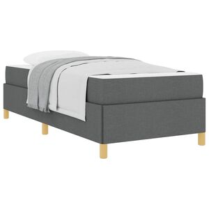 vidaXL Konstrukcija postelje Temno siva 80 x 200 cm blago