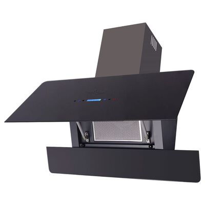 vidaXL Kuhinjska napa z zaslonom na dotik črna 900 mm
