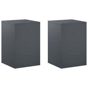 vidaXL Stojalo za rastline 2 pcs Antracit 40 x 40 x 60 cm
