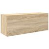 vidaXL Kopalni&scaron;ka stenska omarica sonoma hrast 80x25x30 cm inž. les