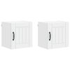vidaXL Omarica na steni LUCCA 2 pcs Bela 40 x 31 x 40 cm